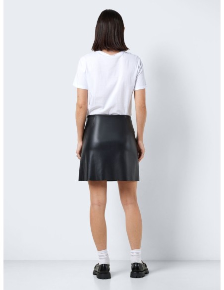 NMCLARA PENNY PU HW SLIT SKIRT