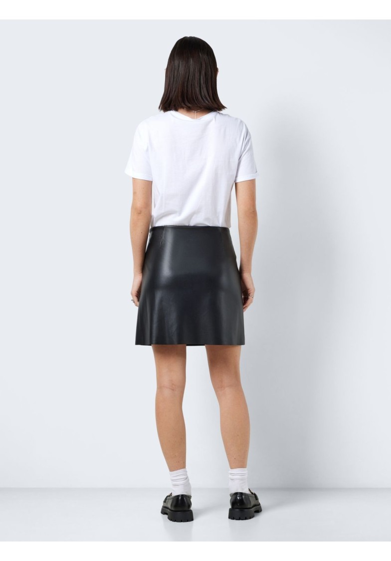 NMCLARA PENNY PU HW SLIT SKIRT
