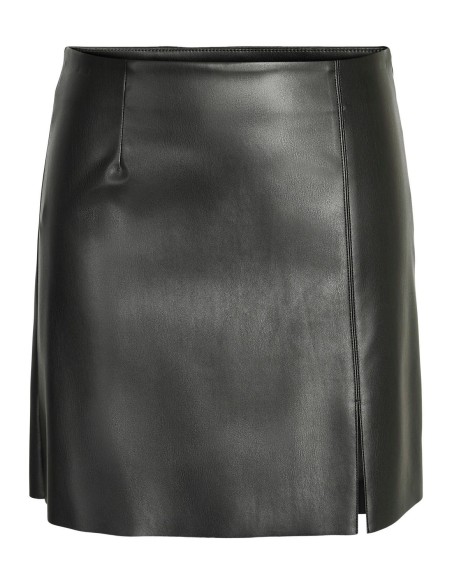 NMCLARA PENNY PU HW SLIT SKIRT