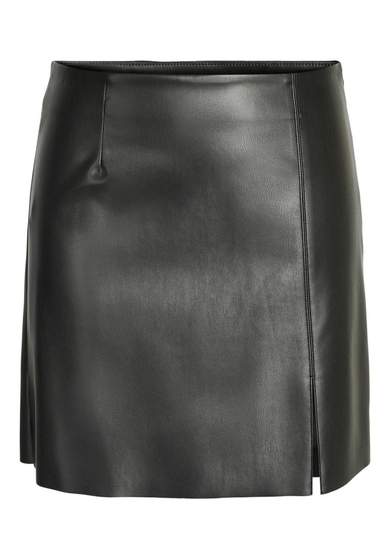NMCLARA PENNY PU HW SLIT SKIRT