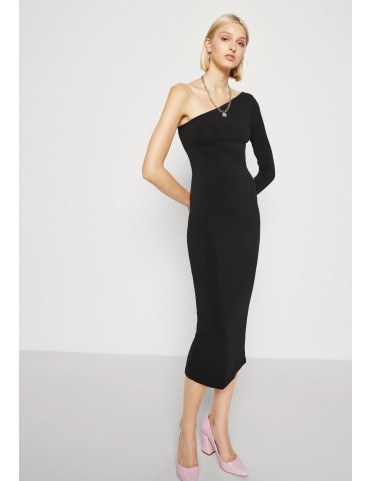 PCMIMMI L/S ONE SHOULDER DRESS