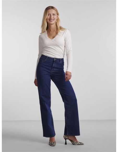PCPEGGY HW WIDE JEANS