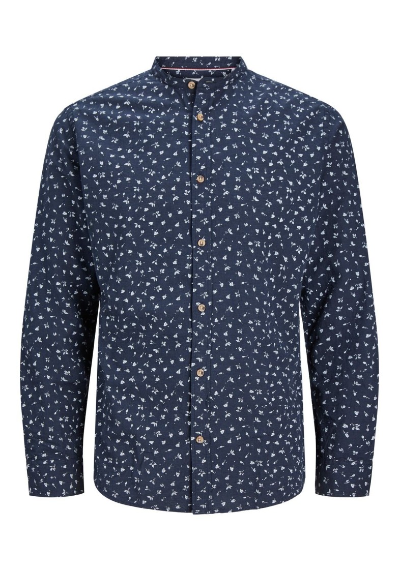 JJLINEN BLEND BAND SHIRT L/S