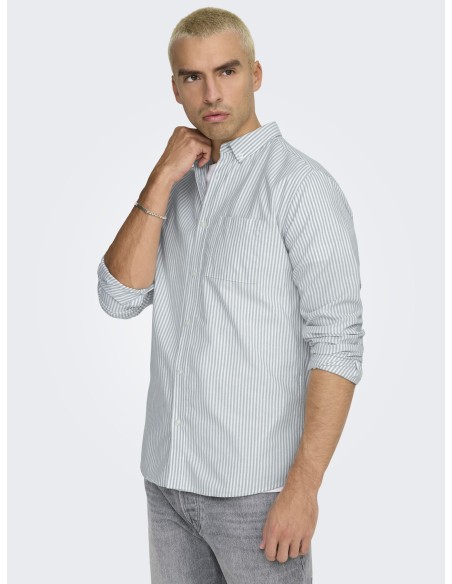 ONSALVARO L/S OXFORD STRIPE SHIRT