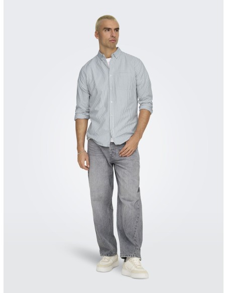 ONSALVARO L/S OXFORD STRIPE SHIRT