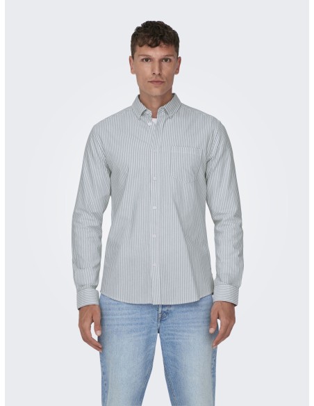 ONSALVARO L/S OXFORD STRIPE SHIRT