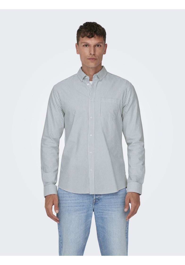 ONSALVARO L/S OXFORD STRIPE SHIRT