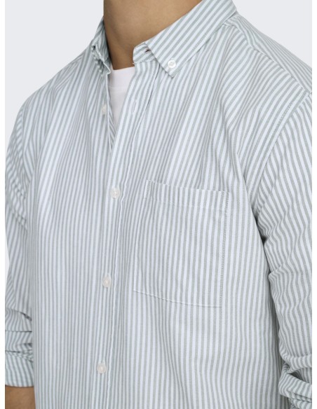 ONSALVARO L/S OXFORD STRIPE SHIRT