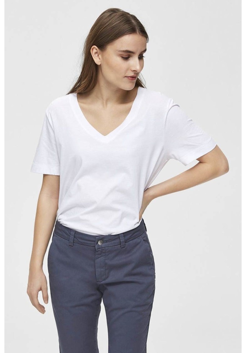 SLFSTANDARD S/S V-NECK TEE