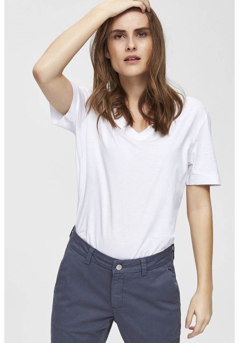SLFSTANDARD S/S V-NECK TEE