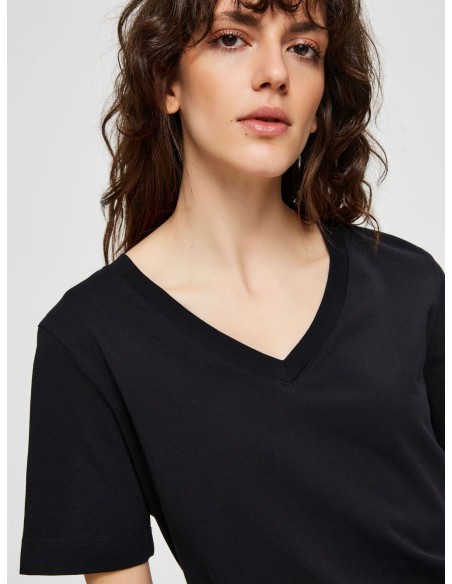 SLFSTANDARD S/S V-NECK TEE