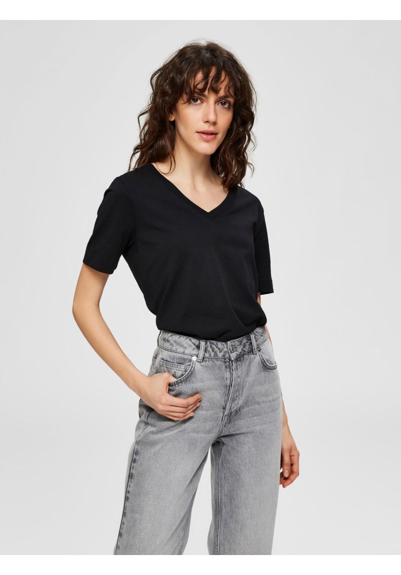 SLFSTANDARD S/S V-NECK TEE
