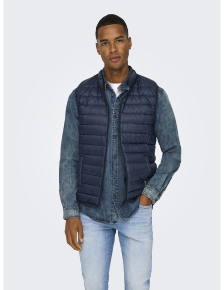 ONSGAVIN LIGHT QUILTED ZIP VEST