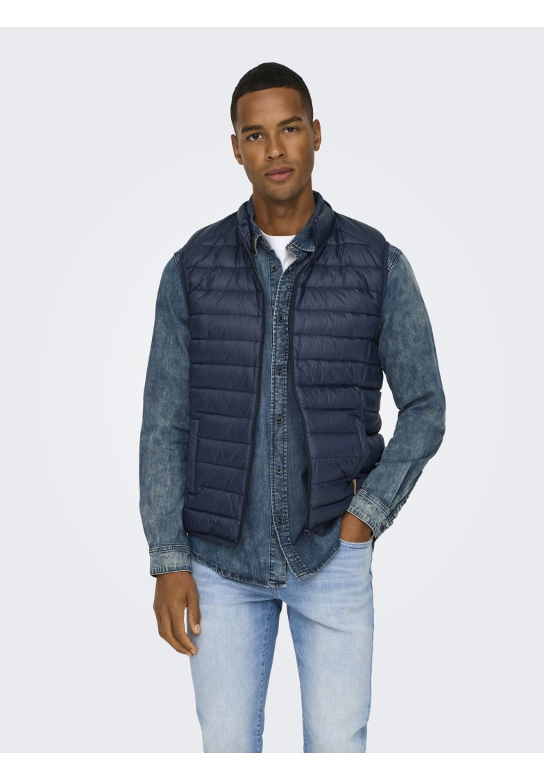 ONSGAVIN LIGHT QUILTED ZIP VEST