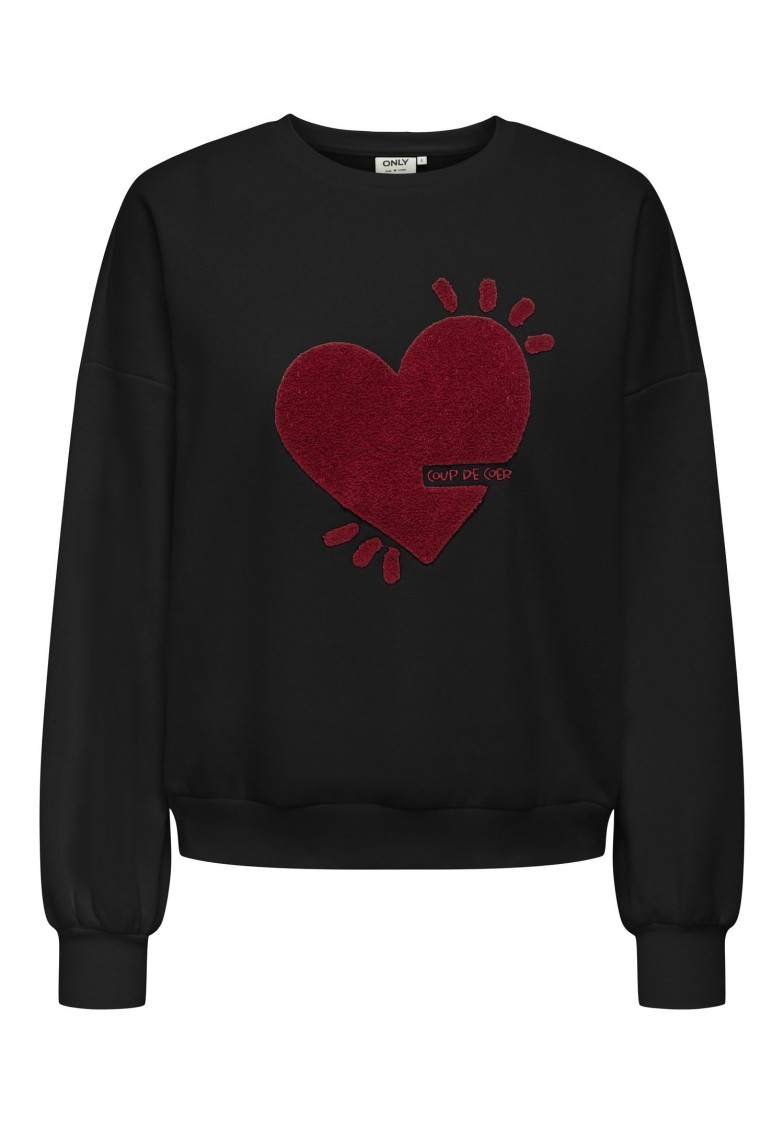 ONLTAMMIE L/S PRINT O-NECK SWEAT