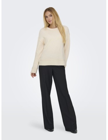 ONLHAZEL L/S DETAIL O-NECK KNIT 2