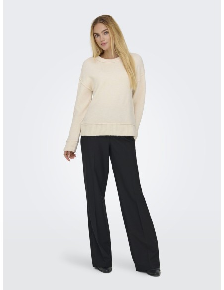 ONLHAZEL L/S DETAIL O-NECK KNIT