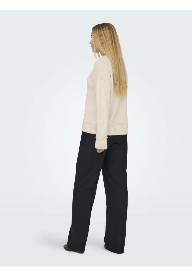 ONLHAZEL L/S DETAIL O-NECK KNIT