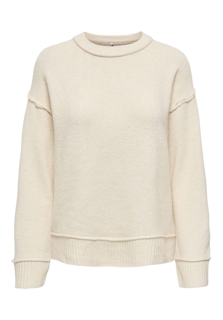 ONLHAZEL L/S DETAIL O-NECK KNIT