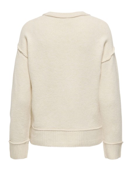 ONLHAZEL L/S DETAIL O-NECK KNIT