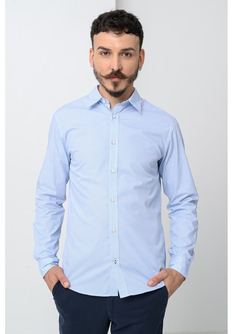 JJMATHEO PRINT DETAIL SHIRT L/S