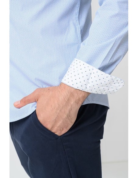 JJMATHEO PRINT DETAIL SHIRT L/S