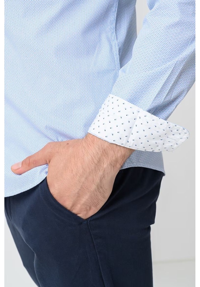 JJMATHEO PRINT DETAIL SHIRT L/S