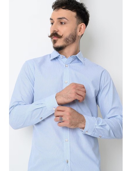 JJMATHEO PRINT DETAIL SHIRT L/S