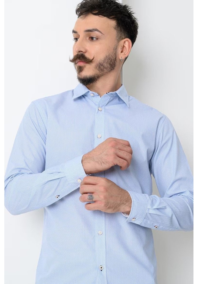 JJMATHEO PRINT DETAIL SHIRT L/S