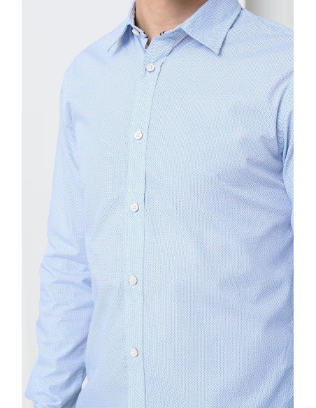 JJMATHEO PRINT DETAIL SHIRT L/S