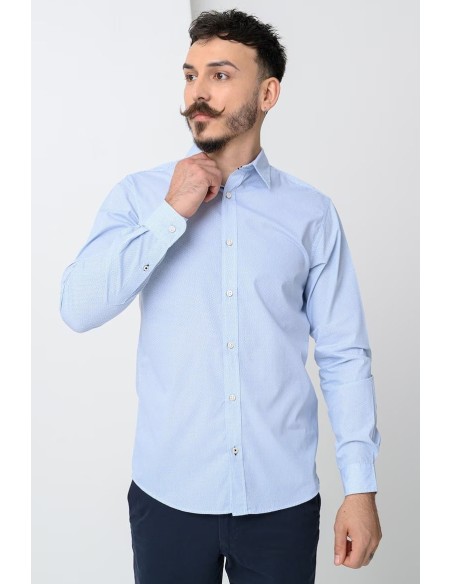 JJMATHEO PRINT DETAIL SHIRT L/S