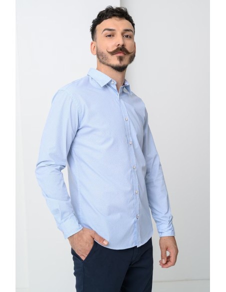 JJMATHEO PRINT DETAIL SHIRT L/S