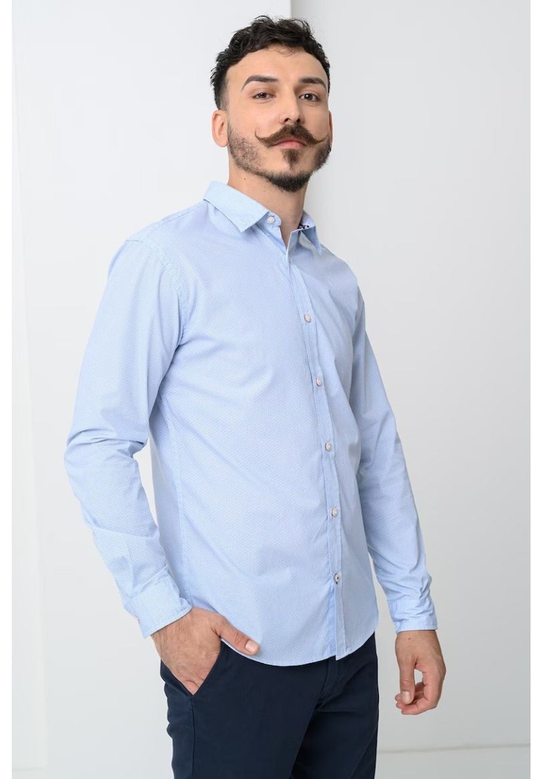 JJMATHEO PRINT DETAIL SHIRT L/S