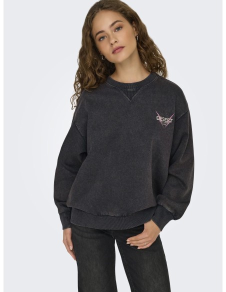ONLLUCINDA L/S WILD O-NECK SWEAT