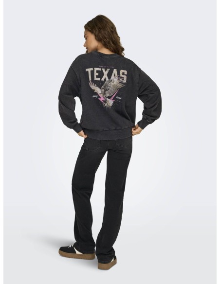 ONLLUCINDA L/S WILD O-NECK SWEAT