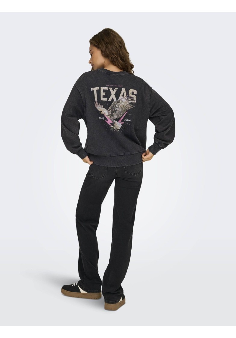 ONLLUCINDA L/S WILD O-NECK SWEAT