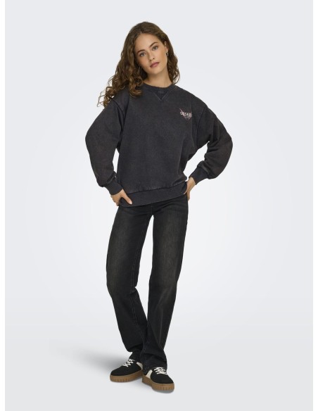 ONLLUCINDA L/S WILD O-NECK SWEAT