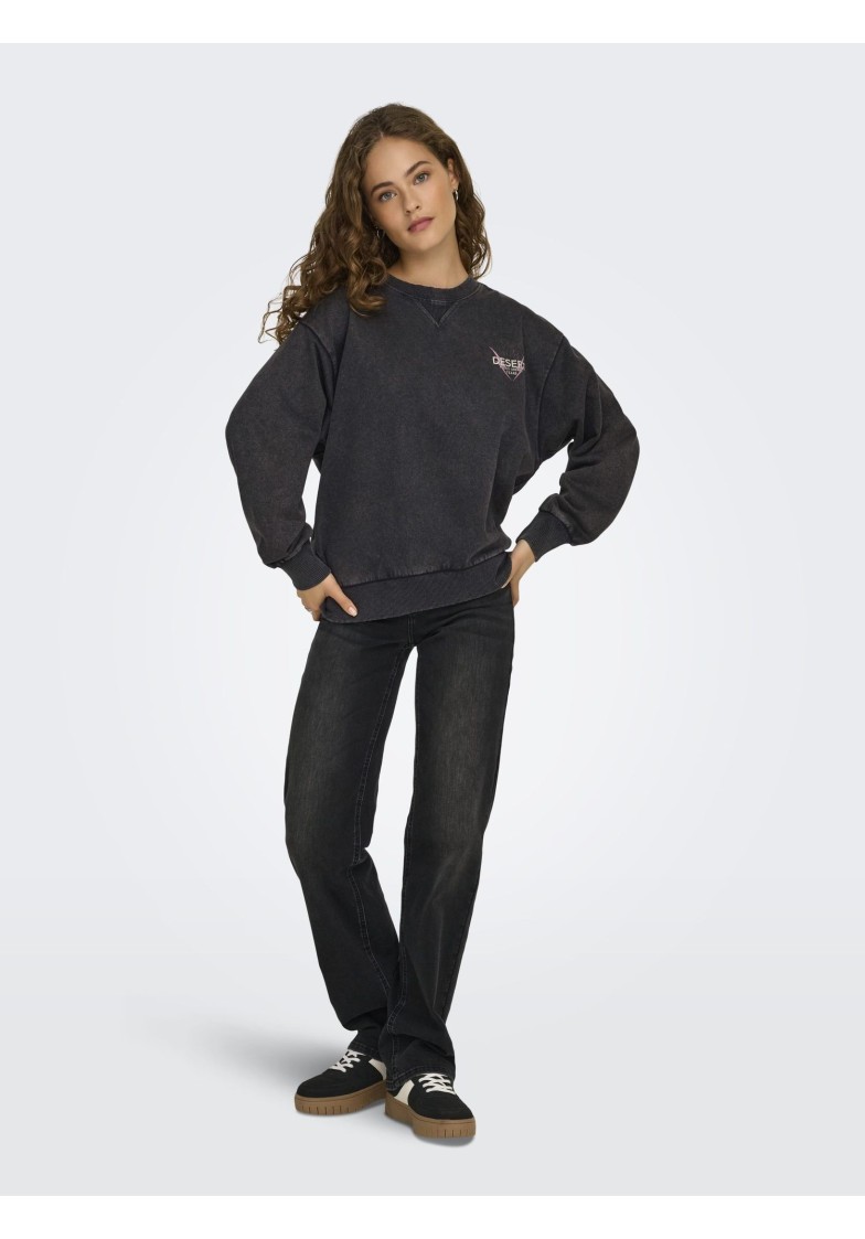 ONLLUCINDA L/S WILD O-NECK SWEAT