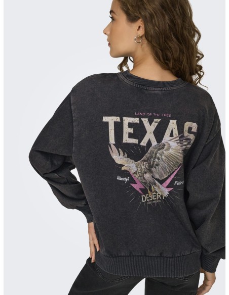 ONLLUCINDA L/S WILD O-NECK SWEAT