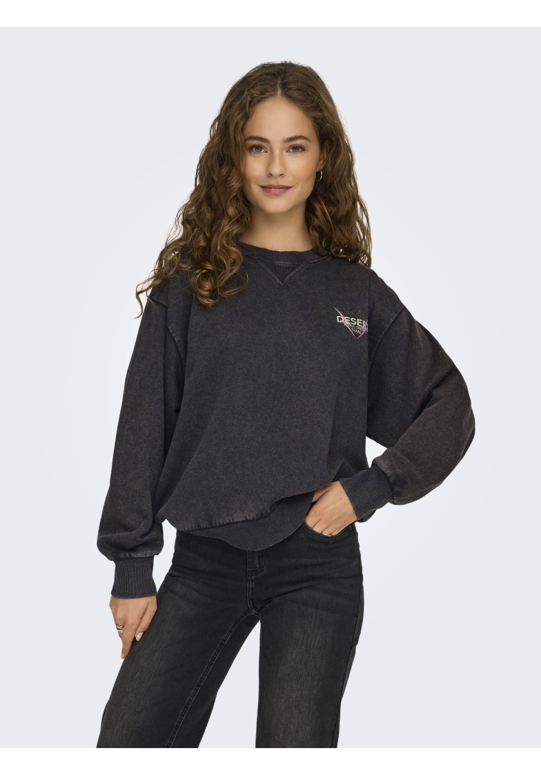 ONLLUCINDA L/S WILD O-NECK SWEAT