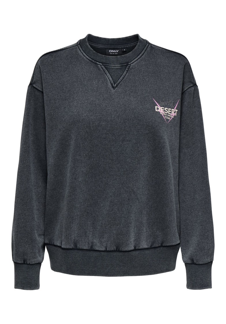 ONLLUCINDA L/S WILD O-NECK SWEAT