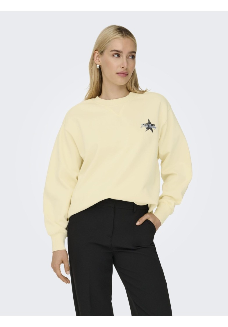 ONLLUCINDA L/S WILD O-NECK SWEAT