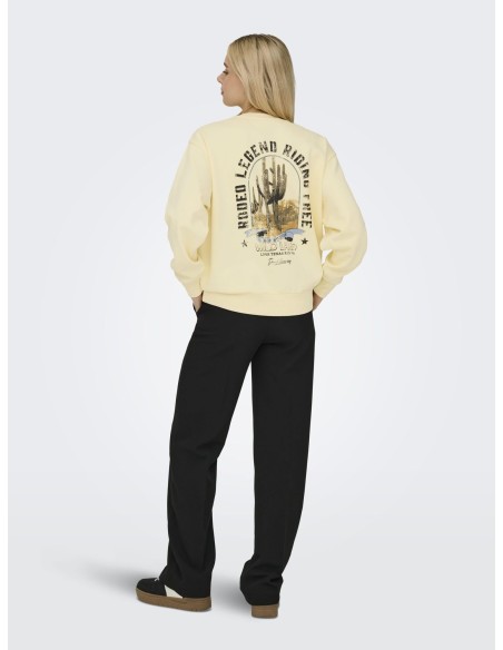 ONLLUCINDA L/S WILD O-NECK SWEAT