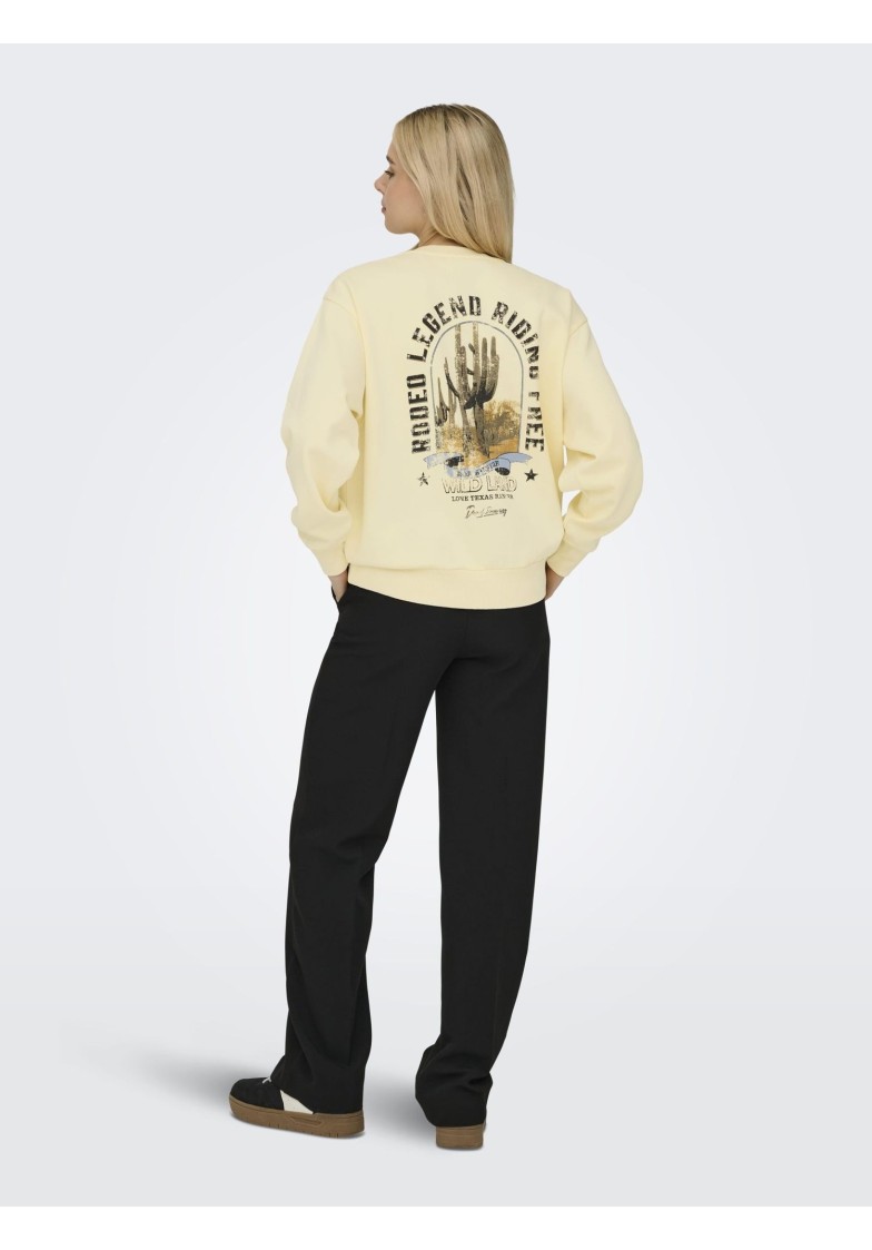ONLLUCINDA L/S WILD O-NECK SWEAT