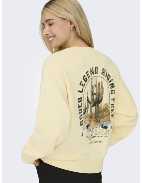 ONLLUCINDA L/S WILD O-NECK SWEAT