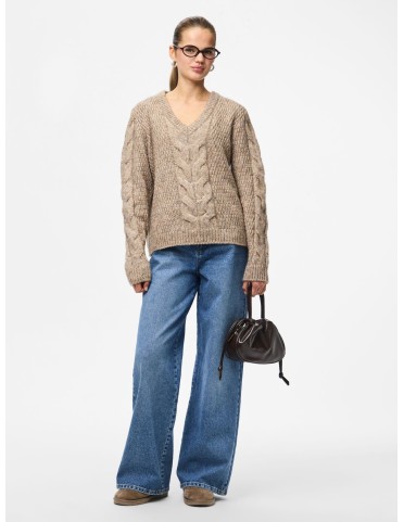 PCNINA L/S V-NECK KNIT 2