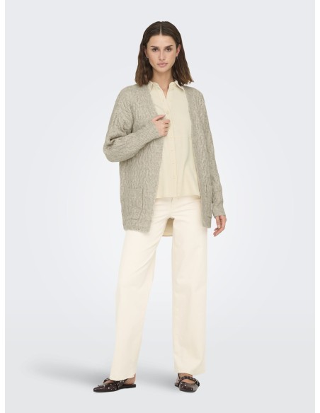 JDYBLISS L/S OPEN LONG CABLE CARDIGAN KNIT