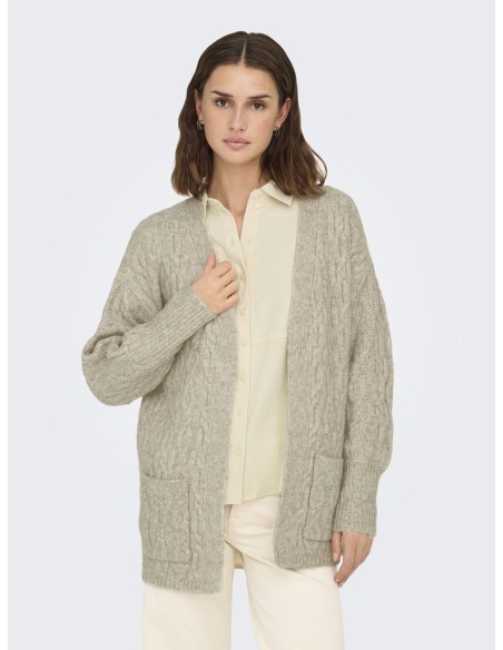 JDYBLISS L/S OPEN LONG CABLE CARDIGAN KNIT