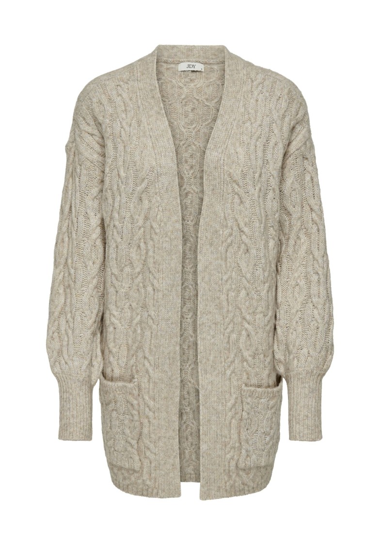JDYBLISS L/S OPEN LONG CABLE CARDIGAN KNIT