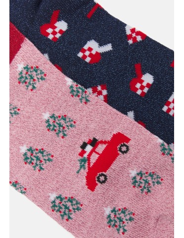 PCALLO GLITTER SOCKS 3 PACK 2